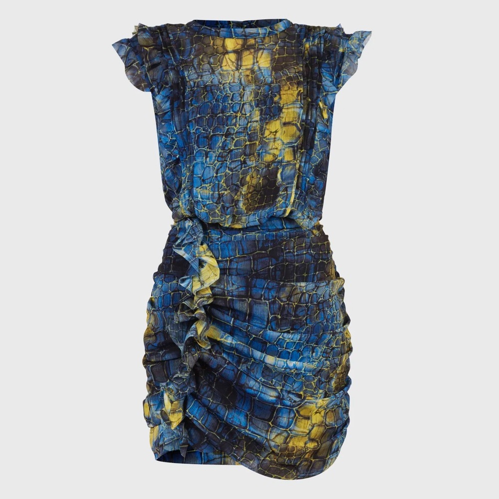All Saints Snakeskin Mini Dress